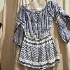 Woman’s/Teens Angie’s Striped Boho romper